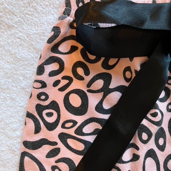 Baby Leopard Print Pants 3-9M Pink Black Animal Print GUC - Picture 5 of 15